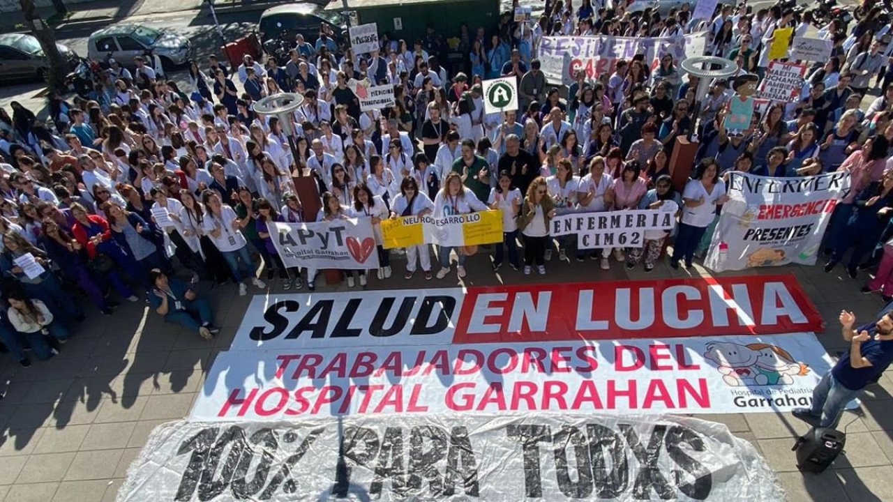 Este martes inicia el paro de 48 horas de los trabajadores del Hospital Garrahan