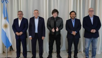 Javier Milei se reunió con gobernadores peronistas cercanos al oficialismo