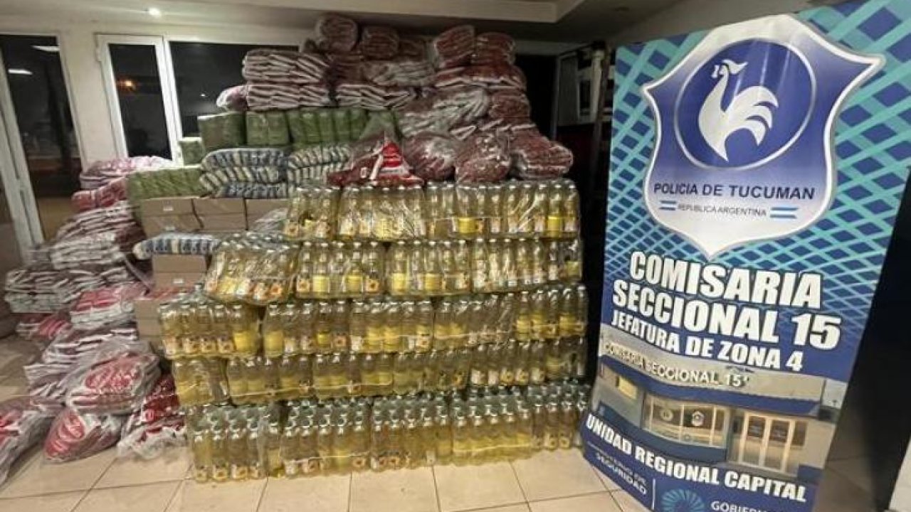 Encontraron toneladas de mercadería del Estado en un allanamiento por violencia de género