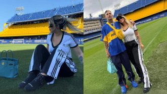 Wanda Nara sorprendió a todos sus seguidores al mostrarse en la cancha de Boca junto a L-Gante