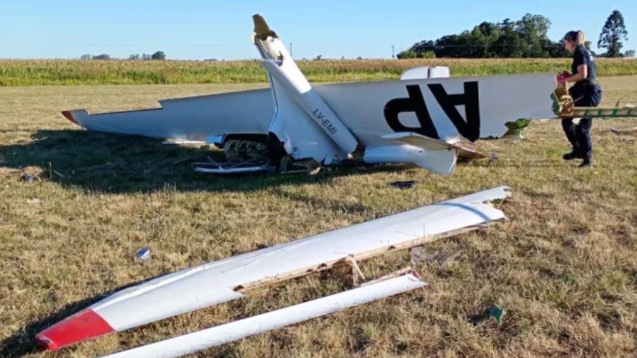 Se estrelló una avioneta y su piloto falleció al instante