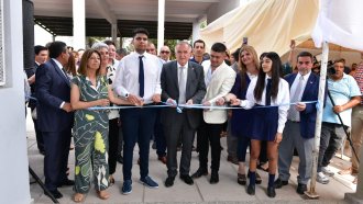 Jaldo inauguró obras en la Escuela Media de Mancopa