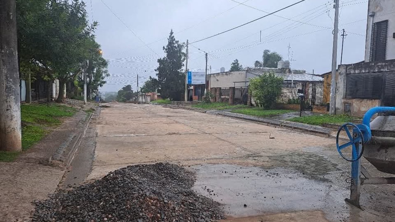 Continúan las obras públicas en Los Nogales 