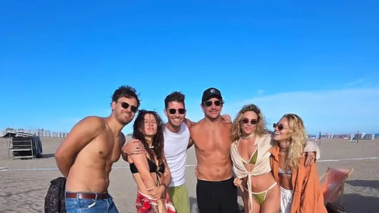 Parte del elenco de Casi Ángeles se reunió en la playa y causó furor en los fans