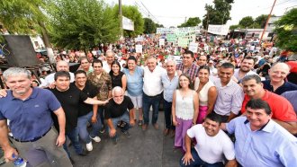 En Concepción, Jaldo supervisó las obras sobre la Ruta 329