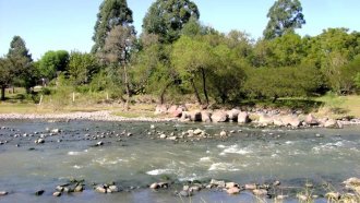 Rescataron a una familia que se ahogaba en el Río Loro