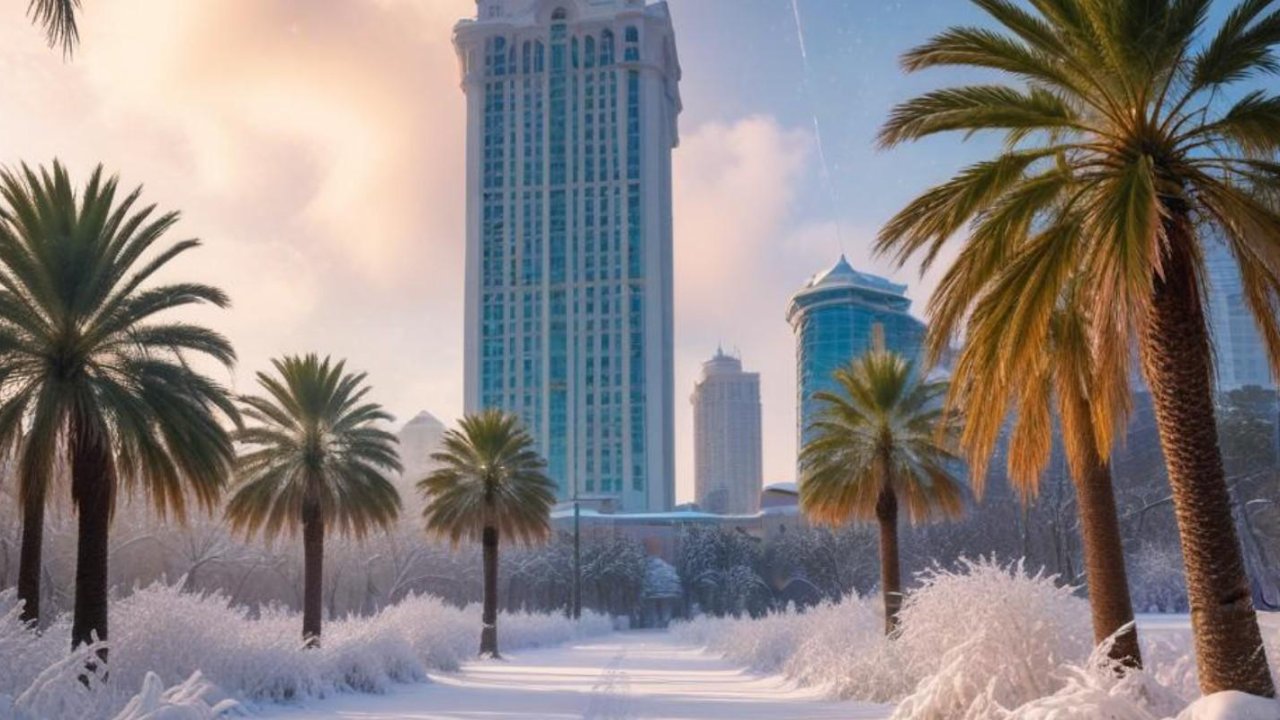 Nevada histórica en Florida provoca acumulación de nieve sin precedentes