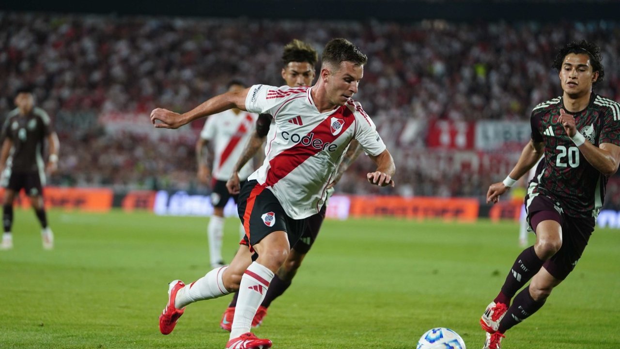 River le ganó a México y cerró la pretemporada con una alegría