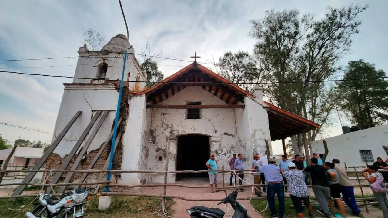 Villa Chicligasta: Avanza el proyecto de refacción en la Capilla Nuestra Señora de La Candelaria 