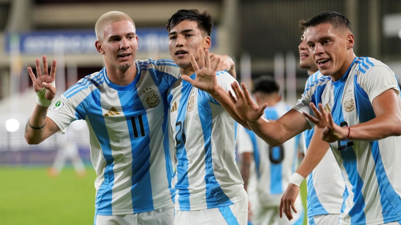 Argentina le ganó a Colombia y clasificó al Mundial Sub-20