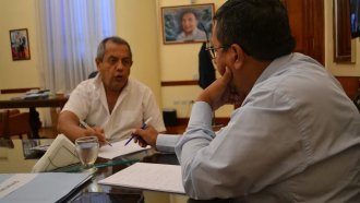 Monteros trató obras y gestiones para la comuna de La Madrid 