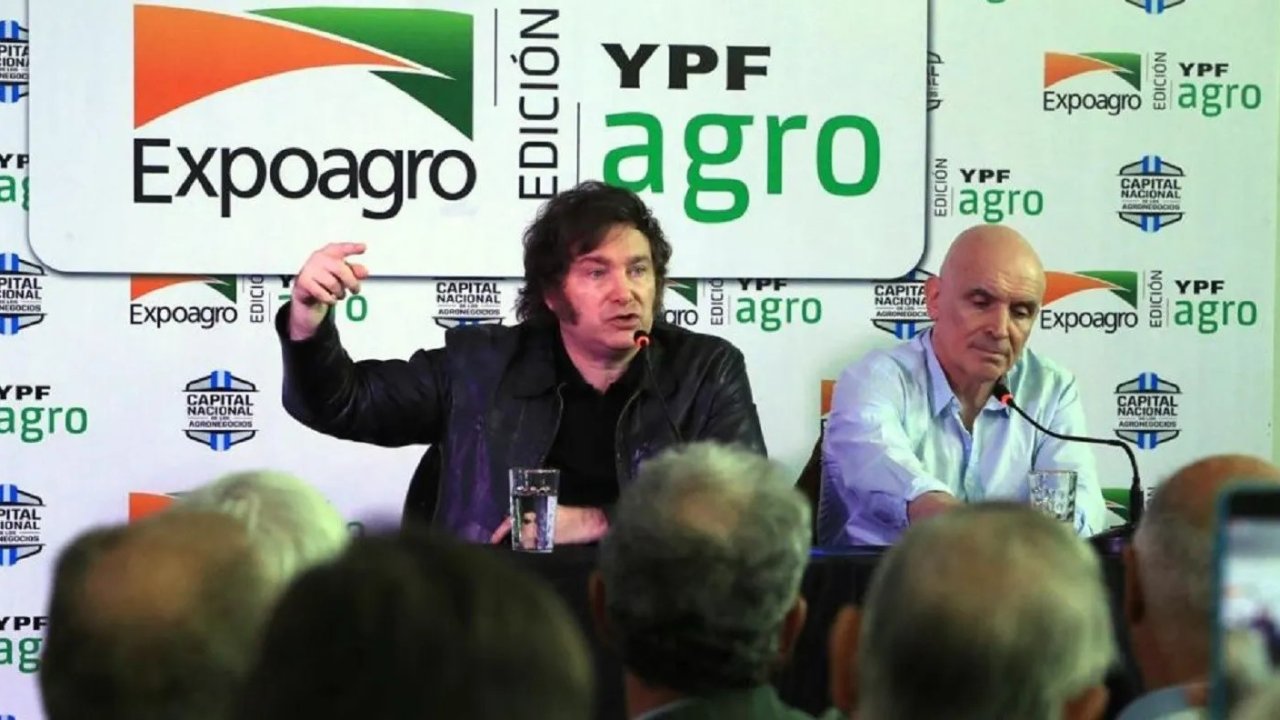 Milei: &quot;Cuando al campo le fue bien, le fue bien al país&quot;