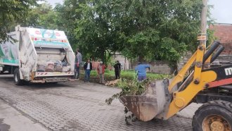 Simoca: Realizan tareas de mantenimiento en distintos puntos de la ciudad