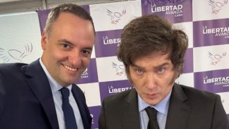 Milei respaldó a Adorni en un acto electoral 