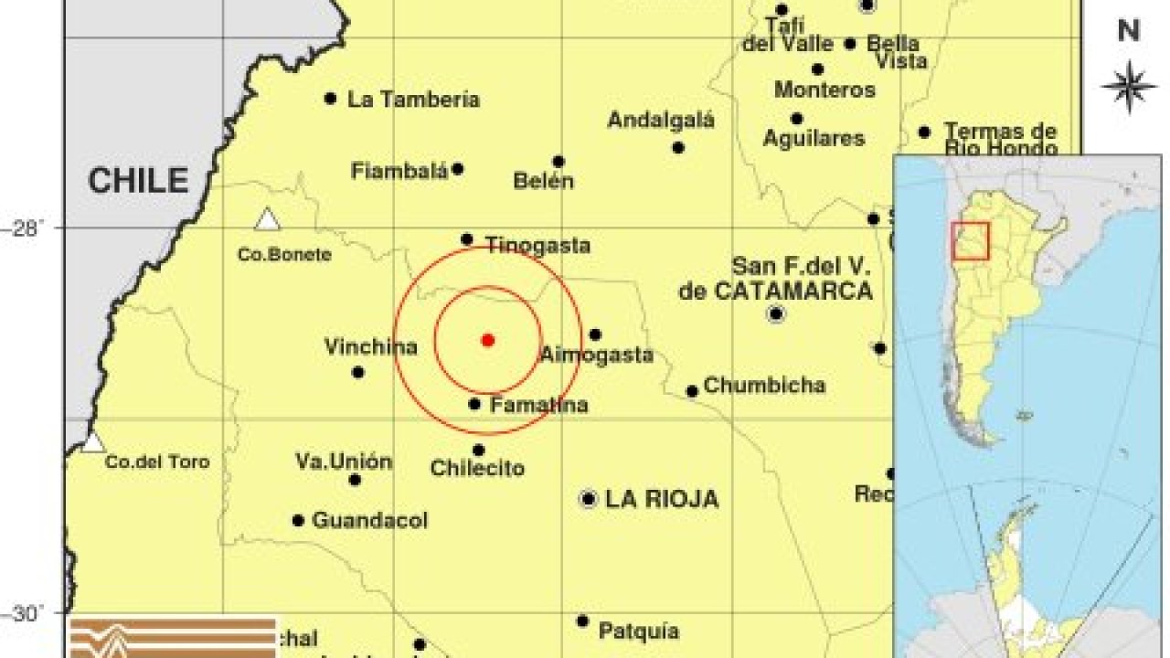 Un fuerte temblor sacudió a La Rioja de magnitud 5.9 grados