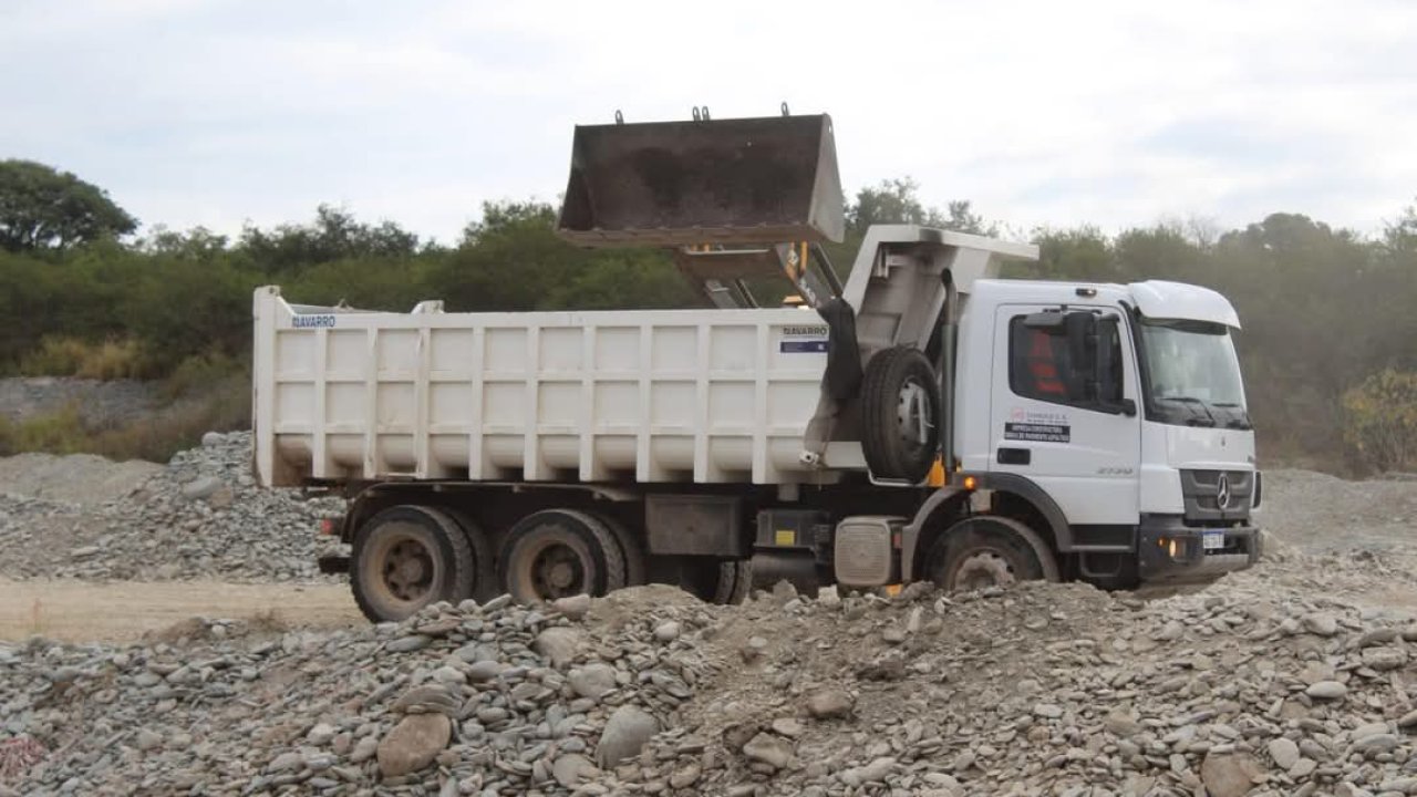 Antonio Moreno supervisó obras en la Ruta Provincial 350