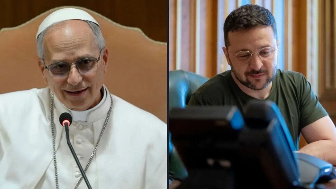 Zelenski habló con el Papa y le pidió que visite Ucrania