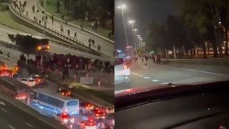 Fuerte batalla campal entre hinchas tras el partido entre River y Platense