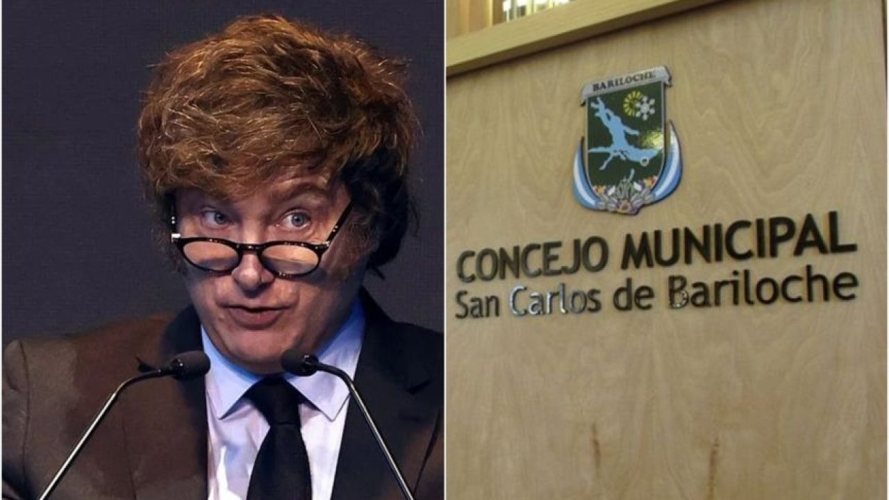 Milei fue declarado persona no grata en Bariloche