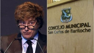 Milei fue declarado persona no grata en Bariloche 