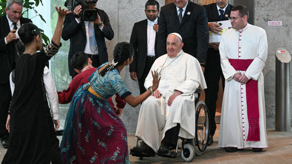 El Papa Francisco llegó a Singapur en la última etapa de su gira por Asia y Oceanía