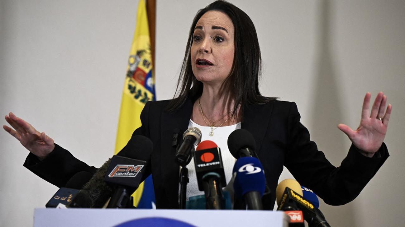 María Corina Machado cuestionó la decisión de Maduro de quitar protección a la Embajada Argentina en Venezuela