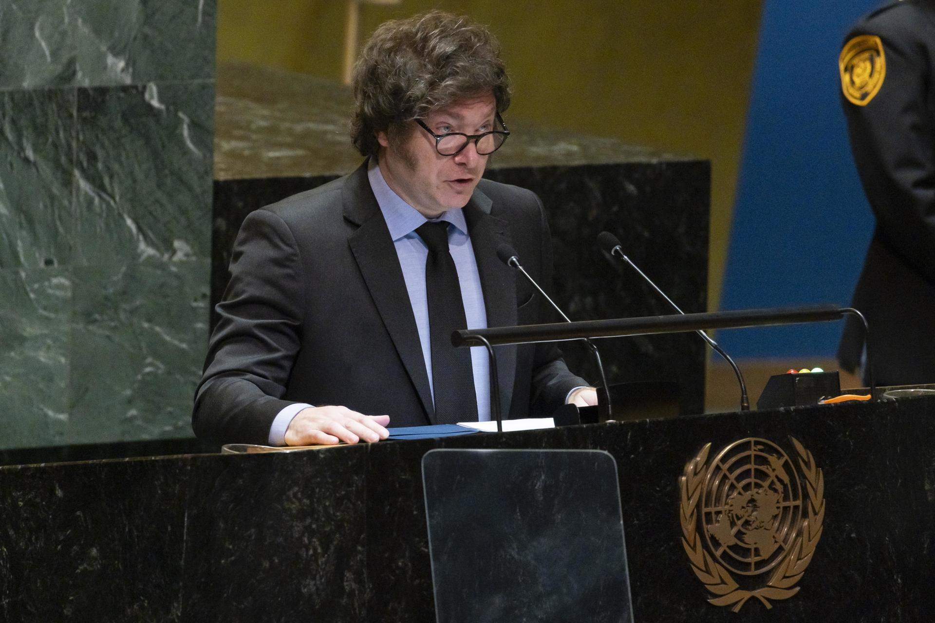 Duro discurso de Javier Milei contra la ONU: tildó al organismo de "comunista" y de imponer "una agenda ideológica"