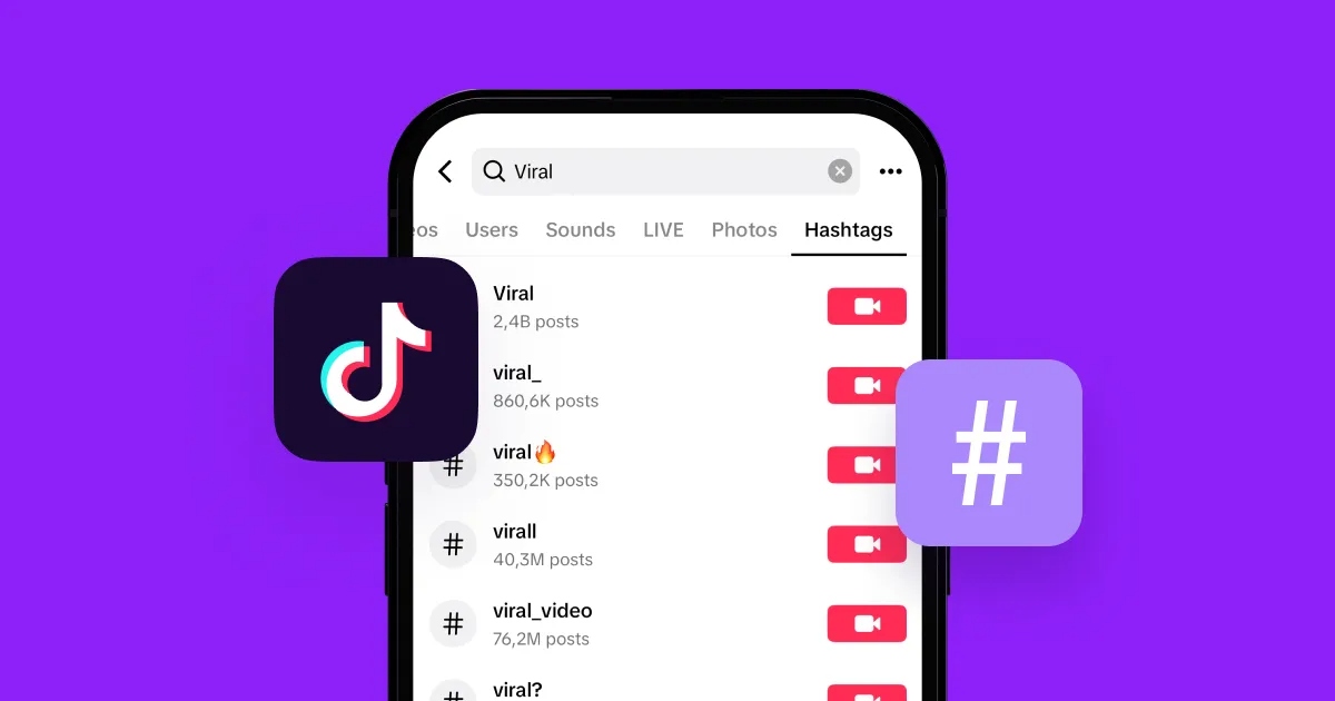 hashtag tiktok