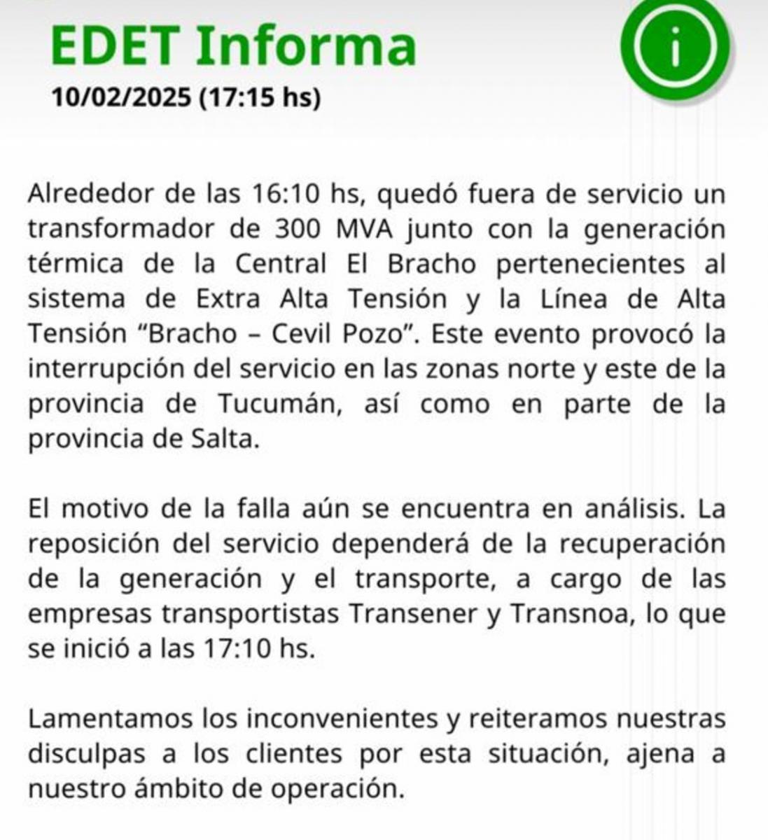 comunicado oficial edet 